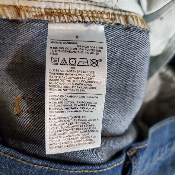 Old Navy Jeans Womens Size 2 Blue Wow Boyfriend Mid-Rise Casual Stretch Denim - Picture 3 of 10